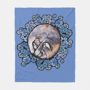 Dilute Calico Cat Cuddles Maine Coon Cats Fleece Blanket