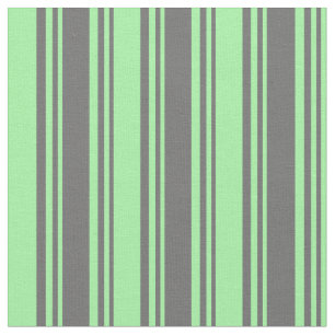 Dim Grey and Green Lined Pattern Fabric
