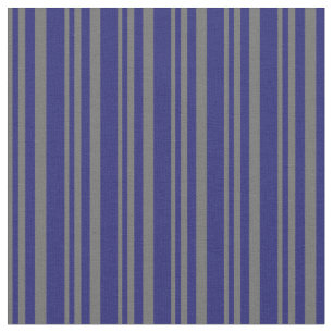 Dim Grey and Midnight Blue Coloured Pattern Fabric
