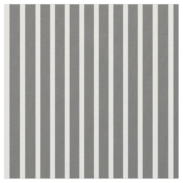 Dim Grey and Mint Cream Coloured Stripes Pattern Fabric (Close Up)