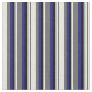 Dim Grey, Beige, Dark Grey, Black & Midnight Blue Fabric