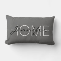 Dim grey colour home monogram