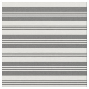 Dim Grey & Mint Cream Coloured Pattern Fabric