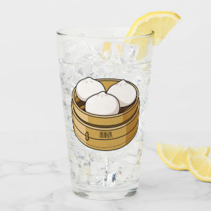 Dim sum cartoon illustration glass