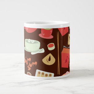 Dim Sum Deluxe Fun Food Pattern Time Large Coffee Mug