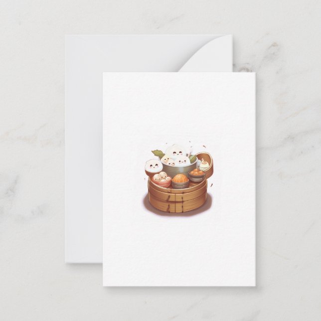 Dim sum, food themed card (Front)