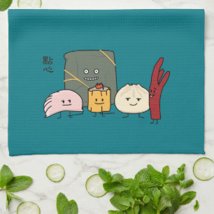 Dim Sum Pork Bao Shaomai Chinese dumpling Buns Bun Tea Towel