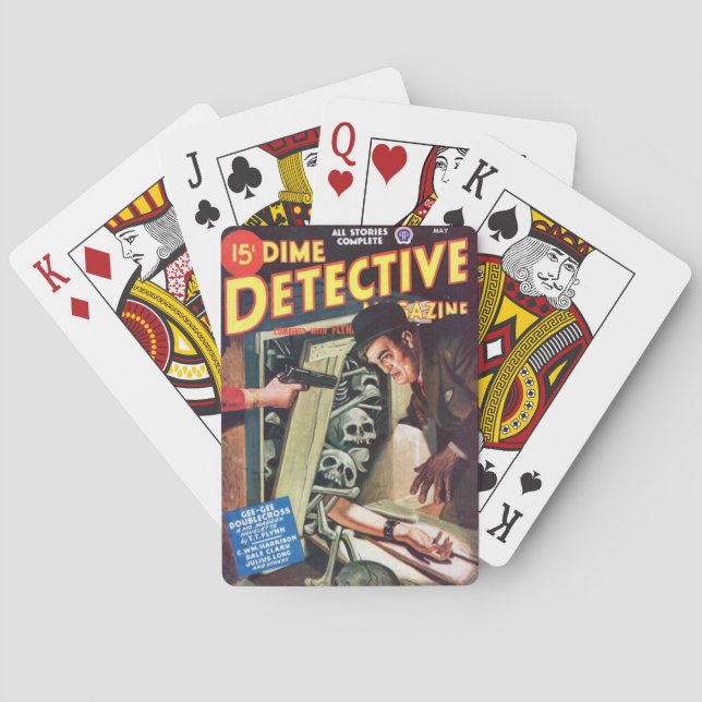 dime detective 1 playing cards (Back)
