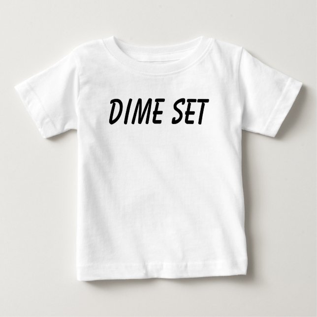 Dime Set Baby Tee (Front)