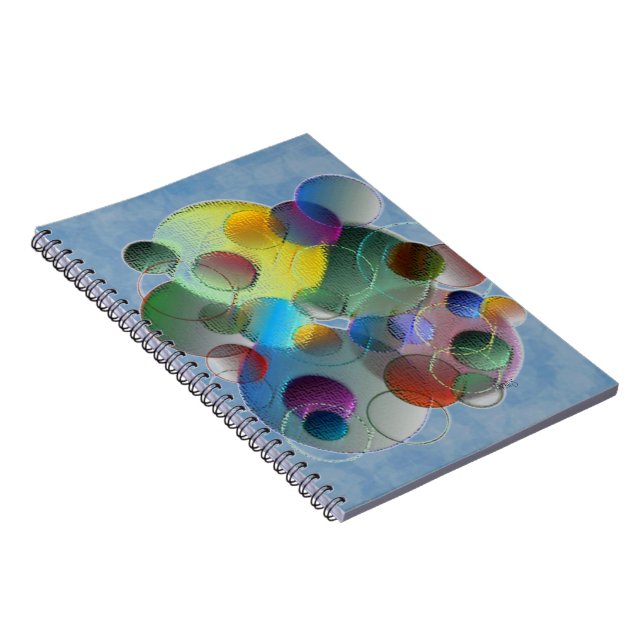 Dimensional Circles Spiral Notebook (Right Side)