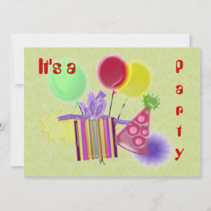 Dimensional Customise Ur Party Invitation