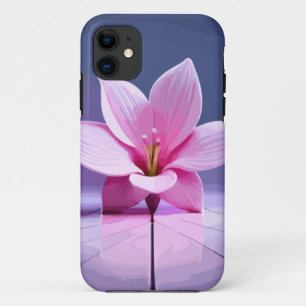 Dimensional Gladioli: Pink and Purple Masterpiece Case-Mate iPhone Case