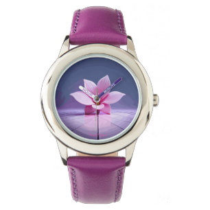 Dimensional Gladioli: Pink and Purple Masterpiece Watch