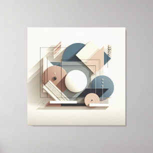 Dimensional Harmony Blocks Canvas Print