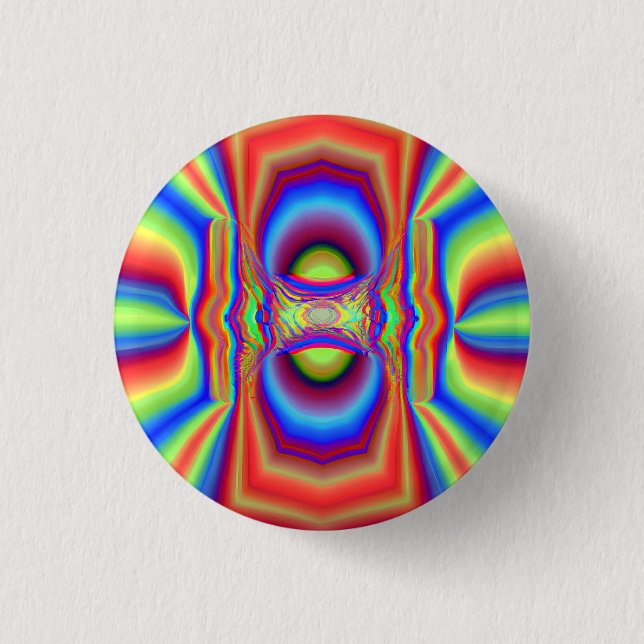 Dimensional Intersection Digital Art 3 Cm Round Badge (Front)