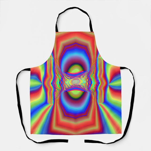 Dimensional Intersection Digital Art Apron (Front)