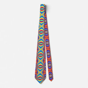 Dimensional Intersection Digital Art Tie
