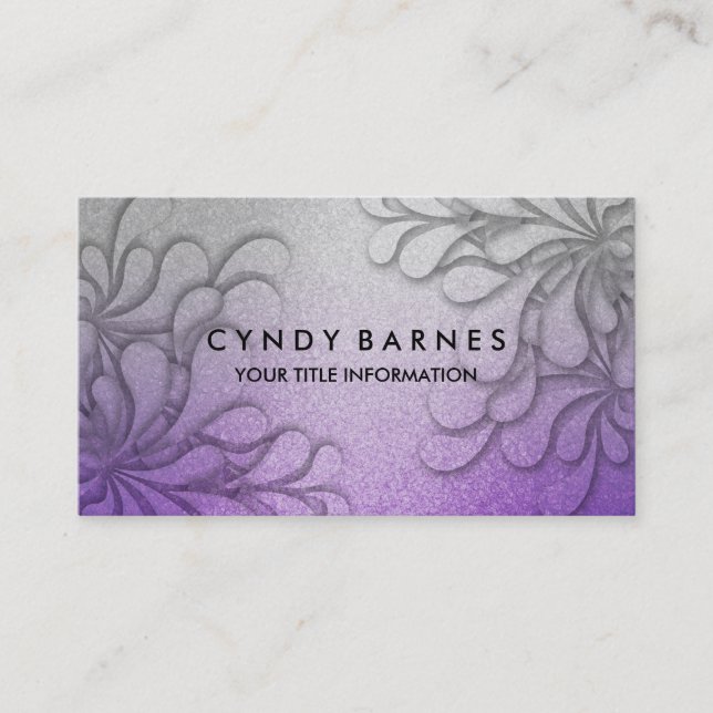 Dimensional Sheen Business Card (Front)