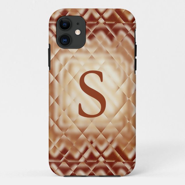 Dimensional Square-Red-S Case-Mate iPhone Case (Back)