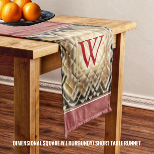 Dimensional Square-W Short Table Runner