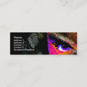 Dimensional Stare Mini Business Card