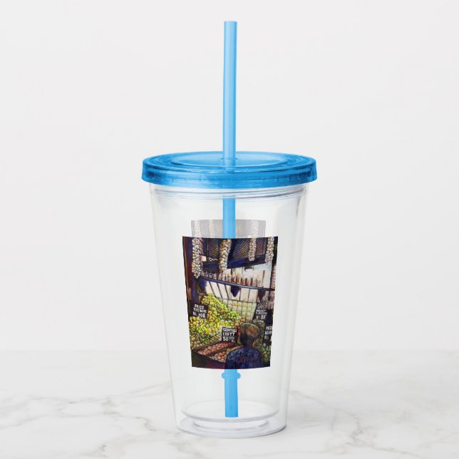 Dimensions of Curiosity Acrylic Tumbler (Front)