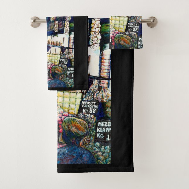 Dimensions of Curiosity Bath Towel Set (Insitu)