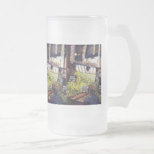 Dimensions of Curiosity Frosted Glass Beer Mug