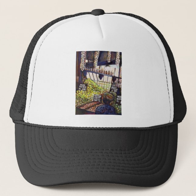 Dimensions of Curiosity Trucker Hat (Front)