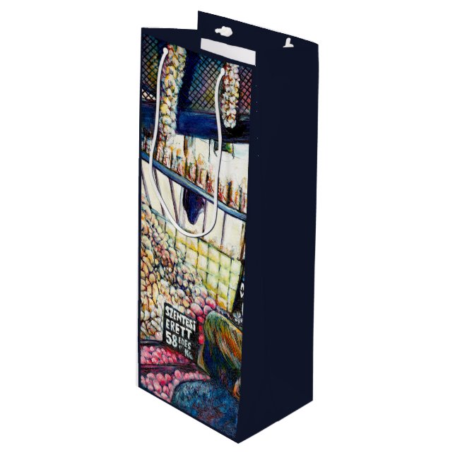 Dimensions of Curiosity Wine Gift Bag (Front Angled)