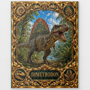 Dimetrodon, Jewelled Heirloom Art Jigsaw Puzzle