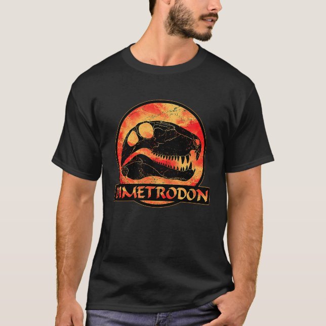 Dimetrodon Skull Fossil Hunter  1 T-Shirt (Front)