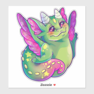 Dimi the imagination draginie sticker