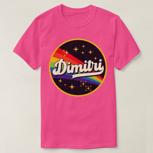 Dimitri Rainbow In Space Vintage Style T-Shirt (Design Front)