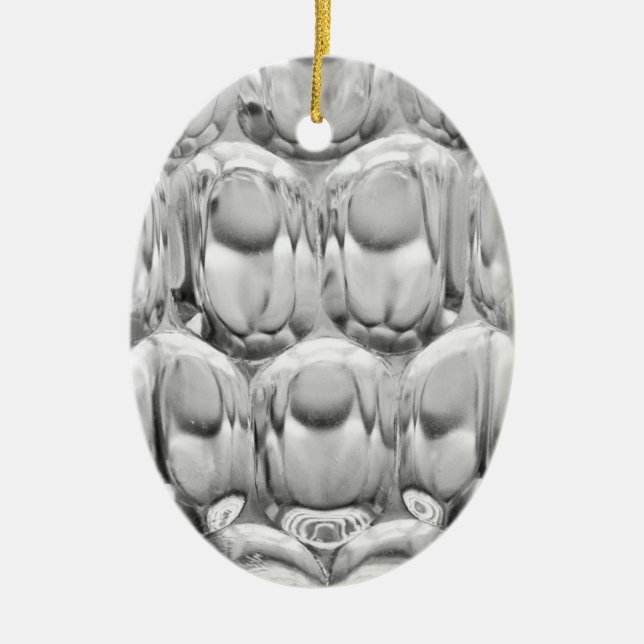 Dimpled pint beer glass ceramic tree decoration (Front)