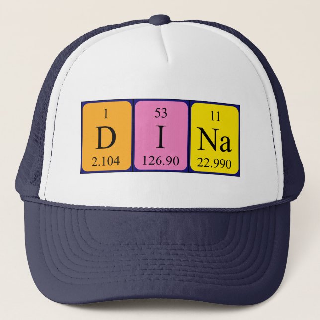 Dina periodic table name hat (Front)
