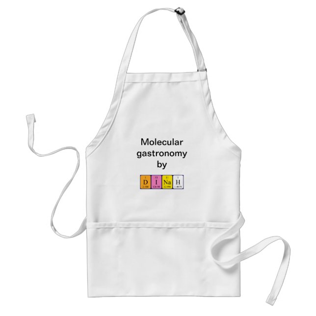 Dinah periodic table name apron (Front)