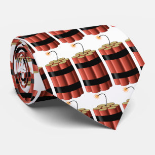 Dinamite boom or explosive pattern tie