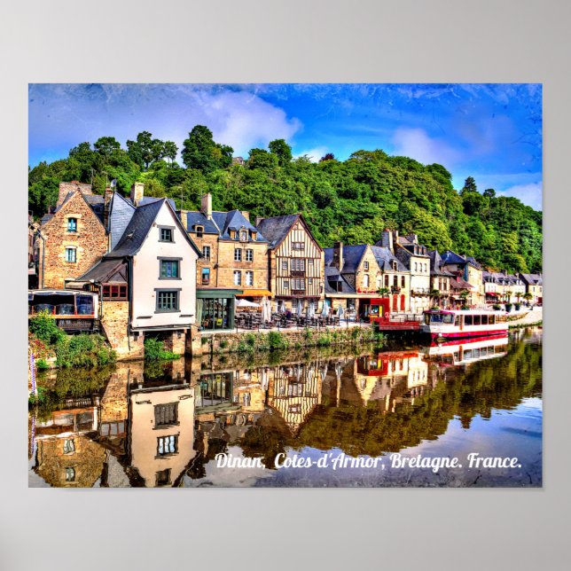 Dinan,  Cotes-d'Armor, Bretagne. France. Poster (Front)