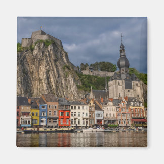 Dinant town view by beautiful sunset, Belgium Magnet