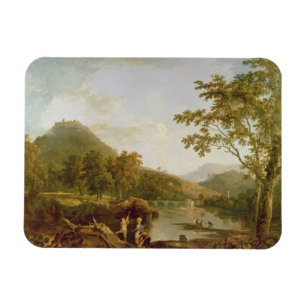 Dinas Bran from Llangollen, 1770-71 (oil on canvas Magnet