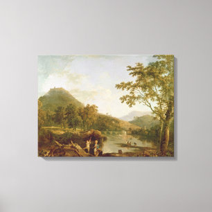 Dinas Bran from Llangollen, 1770-71 (oil on canvas Print