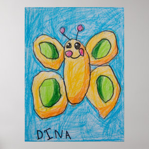 Dina's Butterfly Poster