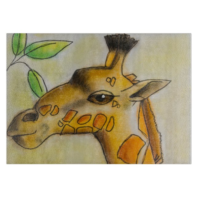 Dina's Giraffe Cutting Board (Front)