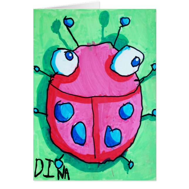 Dina's Ladybug Card (Front)