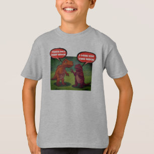 dinasaurs t-rex love you this much funny t-shirt