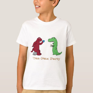 dinasaurs t-rex Tea Rex tea party funny t-shirt