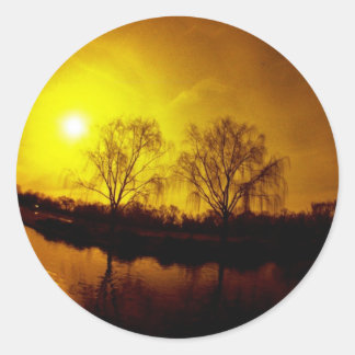 Dine In Hell Classic Round Sticker