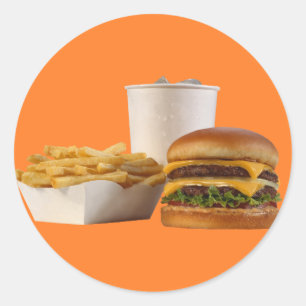 Diner Classic Round Sticker
