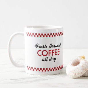 Diner Coffee Mug Retro Style Design